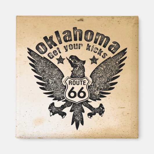 Oklahoma Get Your Kicks Magneet (Voorkant)