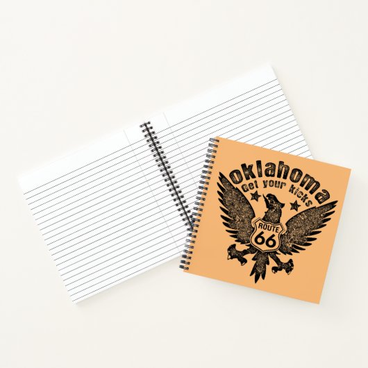 Oklahoma Get Your Kicks Notitieboek (Binnen)