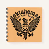 Oklahoma Get Your Kicks Notitieboek (Voorkant)