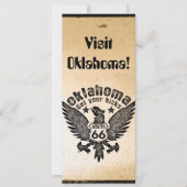 Oklahoma Get Your Kicks Route 66 Kaart (Voorkant)