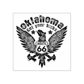 Oklahoma Get Your Kicks Rubberstempel (Afrduk)