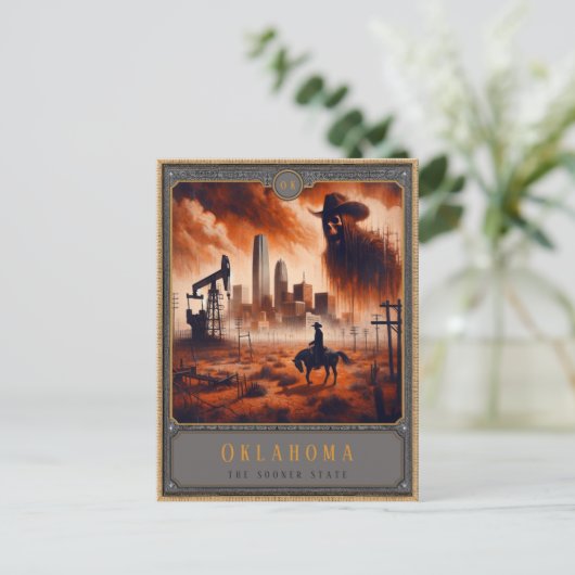 Oklahoma | Gotische kunst Briefkaart (Staand voorkant)
