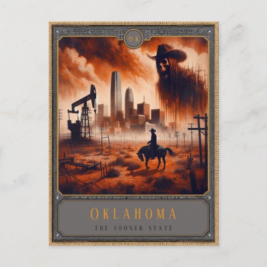 Oklahoma | Gotische kunst Briefkaart (Voorkant)