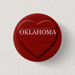 Oklahoma Heart Map Design Button