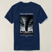OKLAHOMA, HET HART VAN TORNADO ALLEY T-SHIRT (Design voorkant)