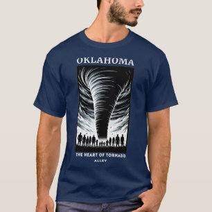 OKLAHOMA, HET HART VAN TORNADO ALLEY T-SHIRT