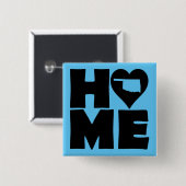 Oklahoma Home Heart State Button Badge Pin (Voorkant /achterkant)
