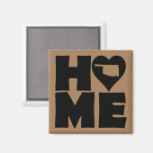 Oklahoma Home Heart State Fridge Magnet (Voorkant / Achterkant)