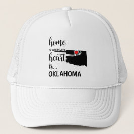 Oklahoma home is waar het hart ligt trucker pet