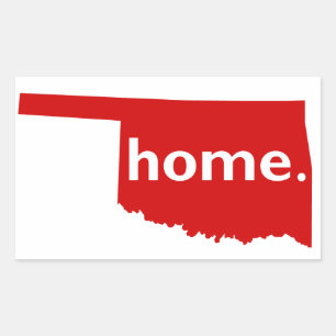 Oklahoma Home Rechthoekige Sticker