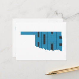 Oklahoma HOME State Word Art Oklahoman Okie Briefkaart