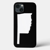Oklahoma in wit en zwart Case-Mate iPhone case (Achterkant)