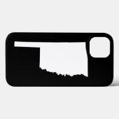 Oklahoma in wit en zwart Case-Mate iPhone case (Achterkant (horizontaal))