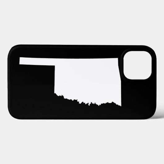 Oklahoma in wit en zwart Case-Mate iPhone case (Achterkant (horizontaal))