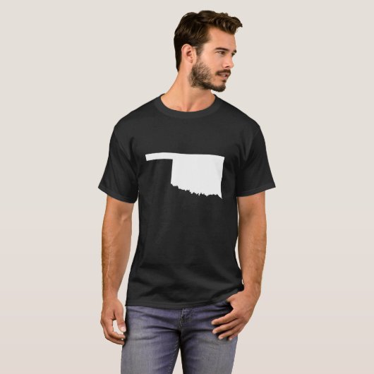 Oklahoma in wit en zwart t-shirt (Voorkant volledig)