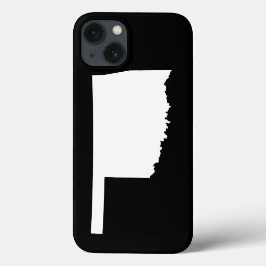 Oklahoma in zwart en wit Case-Mate iPhone case (Achterkant)