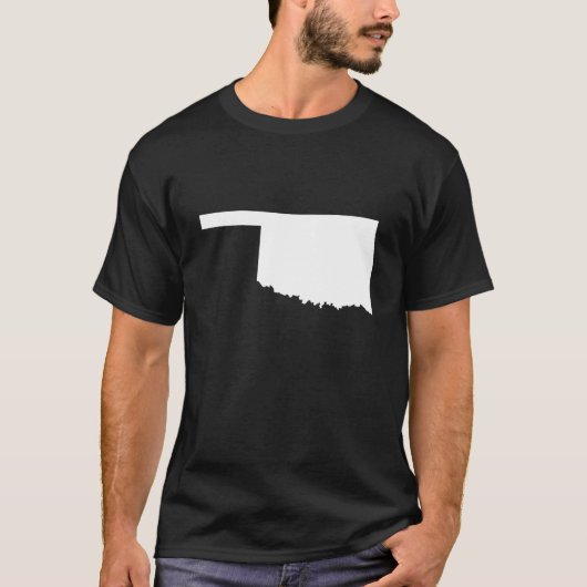 Oklahoma in zwart en wit t-shirt (Voorkant)