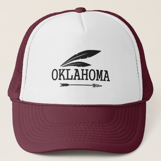 Oklahoma is een Indiase staat Trucker Pet (Voorkant)