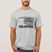 Oklahoma is GOD'S LAND T-shirt (Voorkant)