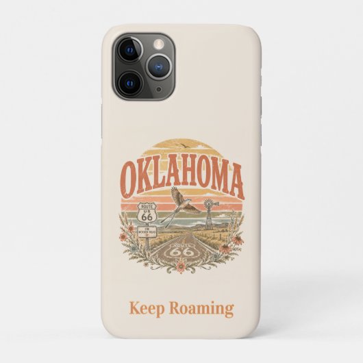 Oklahoma Keep Roaming Route 66 Tech Case-Mate iPhone Case (Achterkant)