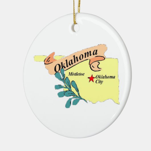 Oklahoma Keramisch Ornament (Links)