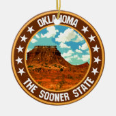 Oklahoma Keramisch Ornament (Voorkant)