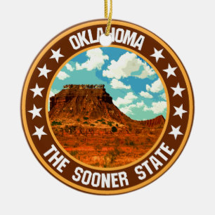 Oklahoma Keramisch Ornament
