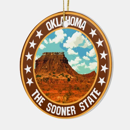 Oklahoma Keramisch Ornament (Links)