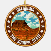 Oklahoma Keramisch Ornament (Achterkant)