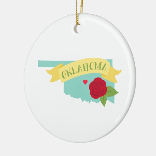 Oklahoma Keramisch Ornament (Links)
