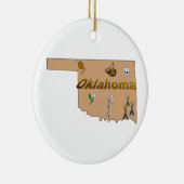 Oklahoma kerstboomversiering keramisch ornament (Rechts)