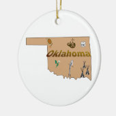 Oklahoma kerstboomversiering keramisch ornament (Links)