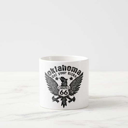 Oklahoma krijgt je icks route 66 espresso kop (Voorkant)
