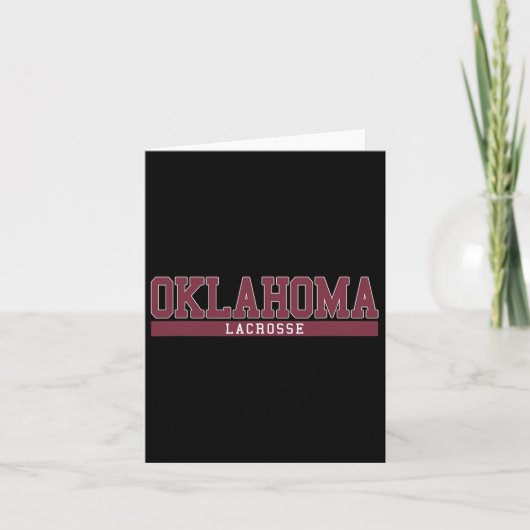 Oklahoma Lacrosse Kaart (Voorkant)