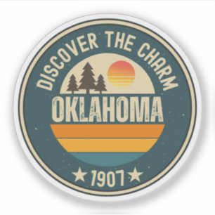 Oklahoma Land Run - OK Geschiedenis Cadeau Sticker