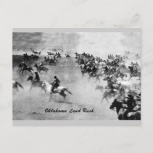 Oklahoma Land Rush Briefkaart