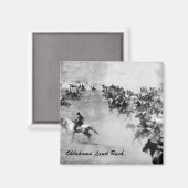 Oklahoma Land Rush Magnet (Voorkant / Achterkant)