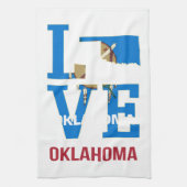 Oklahoma Love USA State Theedoek (Verticaal)
