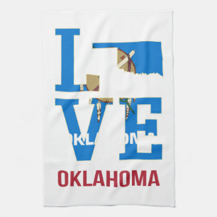 Oklahoma Love USA State Theedoek