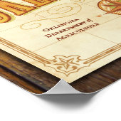 Oklahoma Map: Ecoregions en Native Wildlife Poster (Hoek)