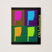 Oklahoma Map Legpuzzel (Verticaal)