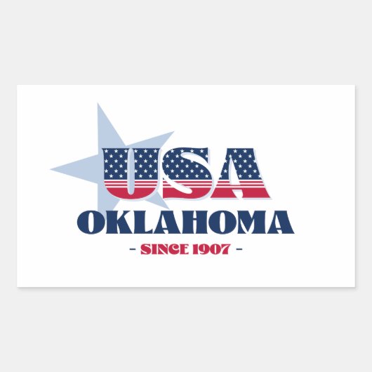 Oklahoma Mijn thuisstaat Sticker (Voorkant)