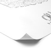 Oklahoma Minimal Street Map Poster (Hoek)