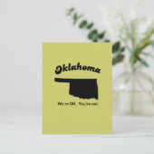 Oklahoma Motto - We zijn in orde, je bent niet Briefkaart (Staand voorkant)