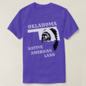 Oklahoma Native Amerikaans Land T-shirt (Design voorkant)