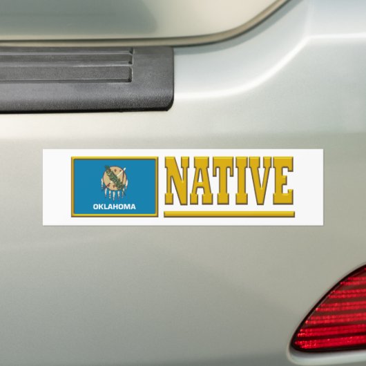Oklahoma Native Bumpersticker (Op auto)