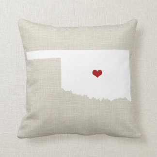 Oklahoma New Home State Sierkussen 16 x 16 inch
