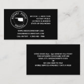 Oklahoma Notary Public Services Visitekaartje (Voorkant / Achterkant)