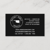 Oklahoma Notary Public Services Visitekaartje (Voorkant)