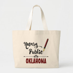 Oklahoma Noteerbare openbare pen Grote Tote Bag
